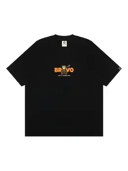 AAPE BY *A BATHING APE®: Чёрная футболка 