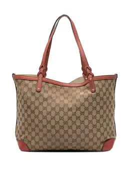 Gucci Pre-Owned: Коричневая сумка-шоппер 