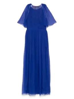 Alberta Ferretti: Плиссированное платье 