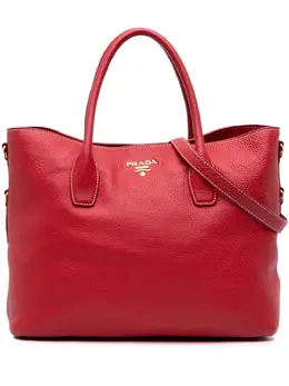 Prada Pre-Owned: Красная сумка-шоппер 