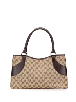 Gucci Pre-Owned: Коричневая сумка-шоппер 