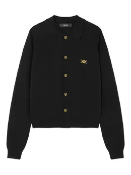 Versace: Чёрный кардиган  Medusa Biggie