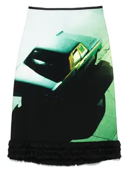 Jil Sander: Юбка с принтом 