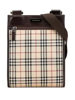 Burberry Pre-Owned: Коричневая сумка через плечо 