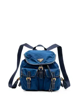 Prada Pre-Owned: Голубой рюкзак 