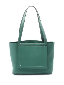 Hermès Pre-Owned: Зелёная сумка-шоппер 