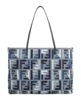 FENDI: Голубая сумка-шоппер 