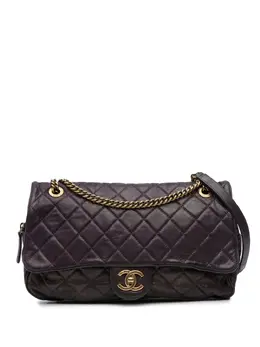 CHANEL Pre-Owned: Фиолетовая сумка через плечо 