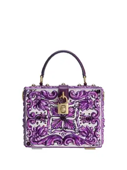 Dolce & Gabbana: Сумка-шоппер  Dolce Box с принтом