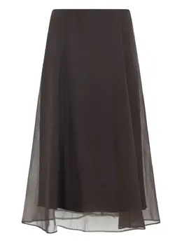 Brunello Cucinelli: Прозрачная юбка 