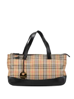 Burberry Pre-Owned: Коричневая сумка-шоппер 