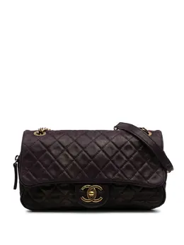 CHANEL Pre-Owned: Фиолетовая сумка через плечо 