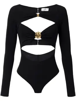 Elisabetta Franchi: Чёрный боди 