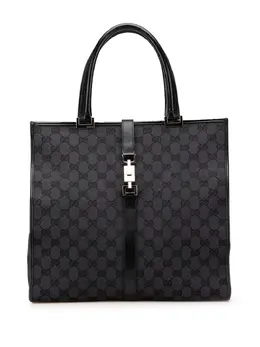 Gucci Pre-Owned: Чёрная сумка-шоппер 