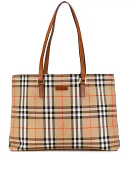 Burberry Pre-Owned: Коричневая сумка-шоппер 