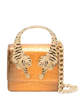 Roberto Cavalli: Коричневая сумка-шоппер 