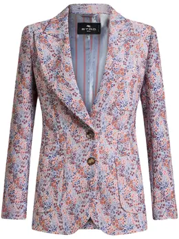 ETRO: Жакет с растительным принтом 