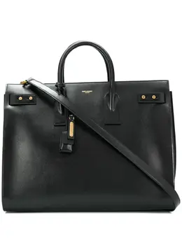 Saint Laurent: Чёрная сумка-шоппер  Sac de Jour