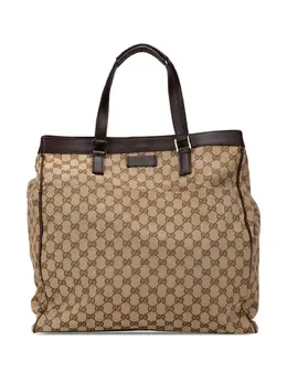 Gucci Pre-Owned: Коричневая сумка-шоппер 