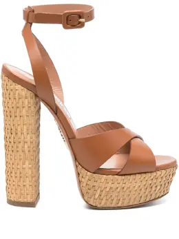 Aquazzura: Коричневые сандалии 