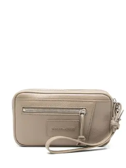 Emporio Armani: Бежевый клатч 