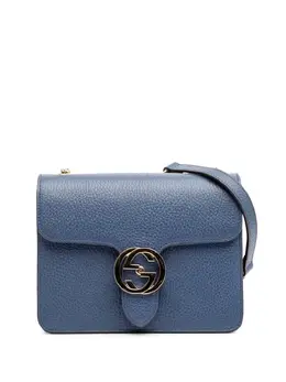 Gucci Pre-Owned: Голубая сумка через плечо 