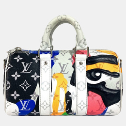 Louis Vuitton: Многоцветная сумка  Keepall