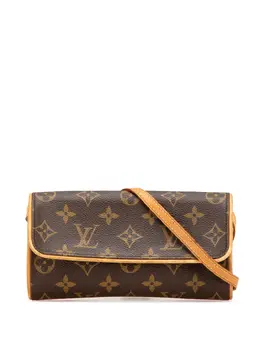 Louis Vuitton Pre-Owned: Коричневая сумка через плечо 