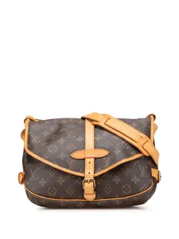 Louis Vuitton Pre-Owned: Коричневая сумка через плечо 