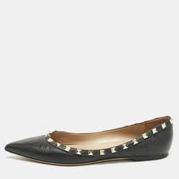 Valentino: Чёрные балетки  Rockstud
