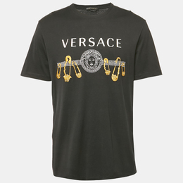 Versace: Чёрная футболка  Medusa