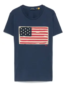 Polo Ralph Lauren: Синяя футболка 