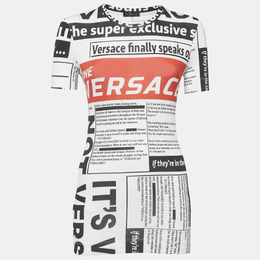 Versace: Белая футболка 