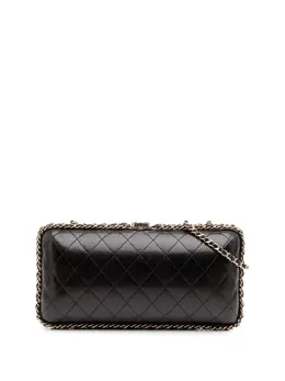 CHANEL Pre-Owned: Чёрный клатч 