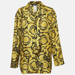 Versace: Жёлтая рубашка  Barocco