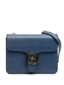 Gucci Pre-Owned: Голубая сумка через плечо 