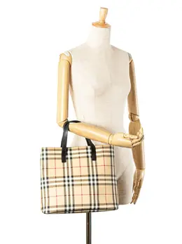 Burberry Pre-Owned: Коричневая сумка-шоппер 