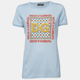 Dolce & Gabbana: Светлая футболка  Light Blue