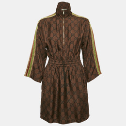 Gucci: Коричневое платье  GG