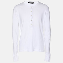 Tom Ford: Белая футболка  Henley