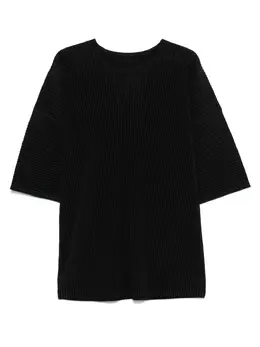 Homme Plissé Issey Miyake: Чёрная футболка 