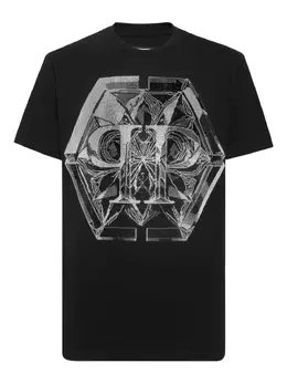 Philipp Plein: Футболка  Hexagon с принтом