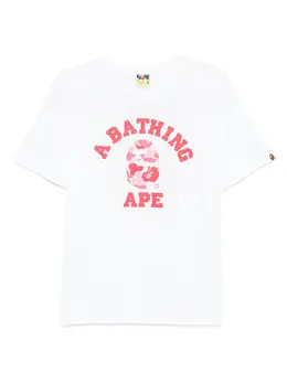 A BATHING APE®: Белая футболка 