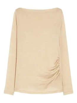 Max Mara: Бежевый топ 