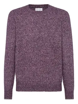 Brunello Cucinelli: Фиолетовый свитер 