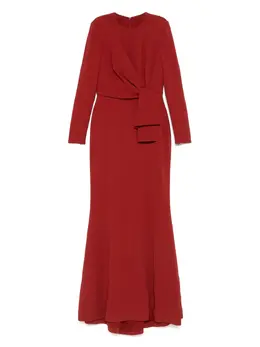 Elie Saab: Платье с длинным рукавом 