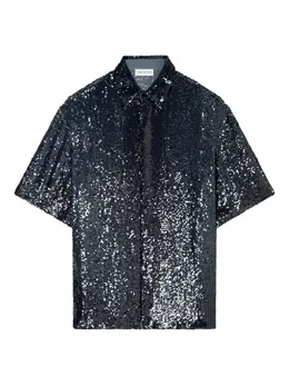 DRIES VAN NOTEN: Рубашка с блёстками 