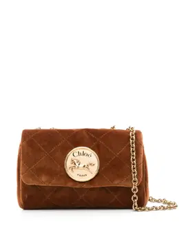 Chloé: Коричневая сумка через плечо 