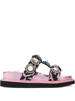 Kurt Geiger London: Розовые сандалии 