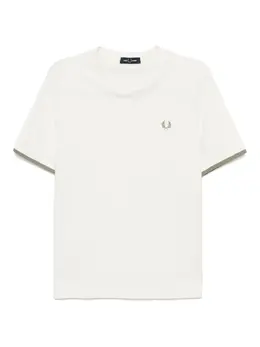 Fred Perry: Белая футболка 